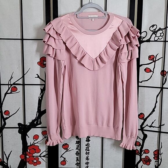 TED BAKER Yowsie Ruffle Detail Jumper - Picture 1 of 8